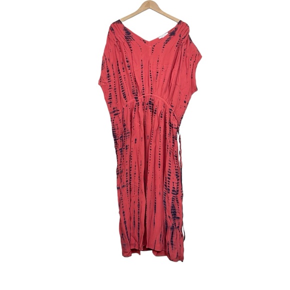 Purejill Elements Tie-Waisted Maxi Dress V-Neck Size Large - Picture 2 of 7